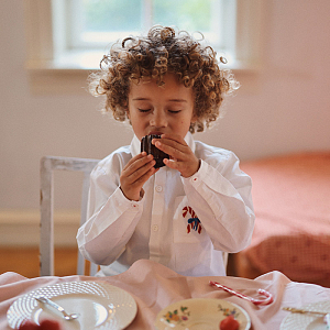 Рубашка с длинным рукавом Flöss "Noel White", снежная